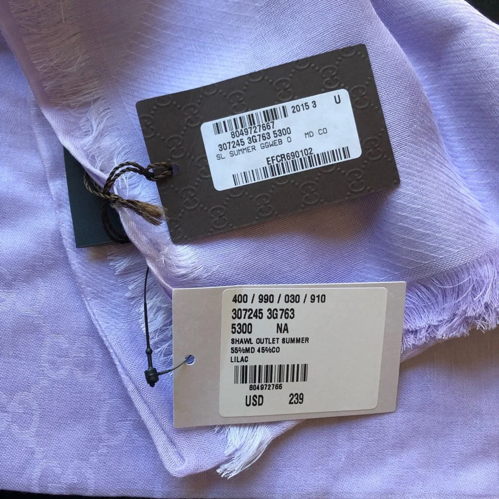 Gucci cotton modal GG scarf